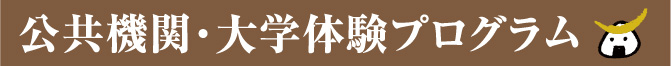 公共機関・大学体験プログラム