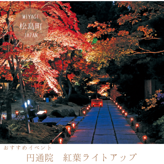 円通院 紅葉ライトアップ